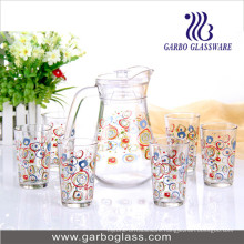 7PCS Printing Water Set Glassware GB12039-Thyh
